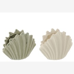 J-Line - Vase Musling H: 15 cm. - Leveres Assorteret 1 stk. 