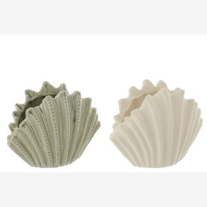 J-Line - Vase Musling H: 15 cm. - Leveres Assorteret 1 stk. 