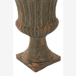 J-Line - Blomsterpotte Antik Udend�rs Polyresin Gr�n 40x40x56cm.