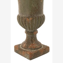 J-Line - Blomsterpotte Antik Udend�rs Polyresin Gr�n 48x48x71cm.