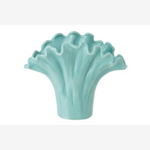 J-Line - Vase Turkisgr�n Porcel�n 24x13x19,5cm.