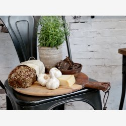 Chic Antique - Laon Rundt Tapasbrt Akacietr L: 42 B: 33 cm. 