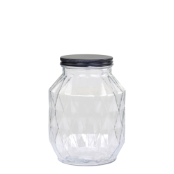 Chic Antique - Opbevaringsglas m. diamantudskring H22/16 cm klar 3020 ML