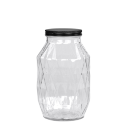 Chic Antique - Opbevaringsglas m. diamantudskring H26/16 cm klar 3680 ML.