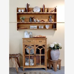 Chic Antique - Opbevaringsglas m/riller &amp; gummipakning - glas H: 32 : 17,5 cm.