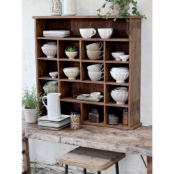 Chic Antique - Ars Latteskl m. mnster st af 5, H9/16 cm stvet latte