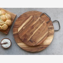 Chic Antique - Laon Rundt Tapasbrt Akacietr L: 47 B: 40 cm. 