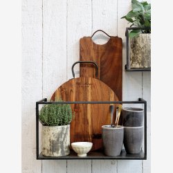 Chic Antique - Laon Rundt Tapasbrt Akacietr L: 47 B: 40 cm. 