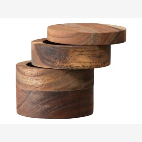 Chic Antique salt & peber kar m/2 rum H: 10,5cm. 