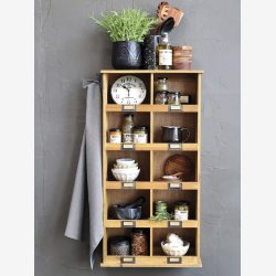 Chic Antique salt &amp; peber kar m/2 rum H: 10,5cm. 