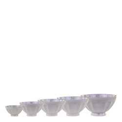 Chic Antique - Ars Latteskl m. mnster st af 5, H9/16 cm gr