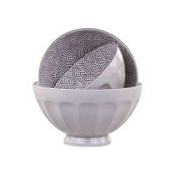 Chic Antique - Ars Latteskl m. mnster st af 5, H9/16 cm gr