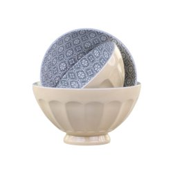 Chic Antique - Ars Latteskl m. mnster st af 5, H9/16 cm latte