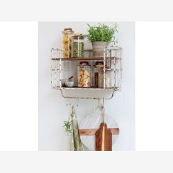 Chic Antique - Opbevaringsglas m/trlg Akacietr H: 30 : 10 cm. 