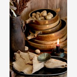 Chic Antique - Tours Skl tr m/hndtag H: 5 : 17 cm.