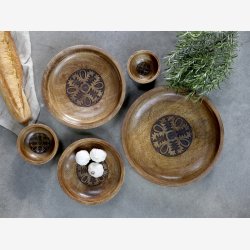 Chic Antique - Tours Skl i tr m/udskring H: 5 : 25 cm.