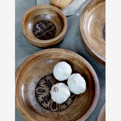 Chic Antique - Tours Skl i tr m/udskring H: 5 : 25 cm.