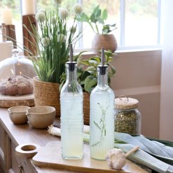 Chic Antique - Olie- Eddikeflaske m/sknkeprop H30 / 6,5cm.