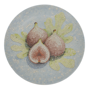 Chic Antique - Fad i mosaik m. figner Himmelbl�/lyser�d H2,8/�26,5 cm.