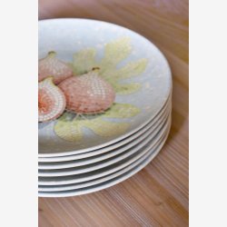 Chic Antique - Fad i mosaik m. figner Himmelbl�/lyser�d H2,8/�26,5 cm.