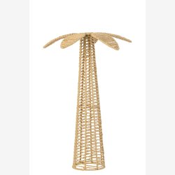 J-Line - Palmetr� Papir/metal Naturlig 16x16x62cm.