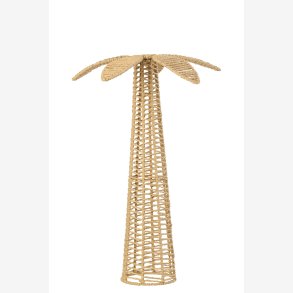 J-Line - Palmetr� Papir/metal Naturlig 16x16x62cm.