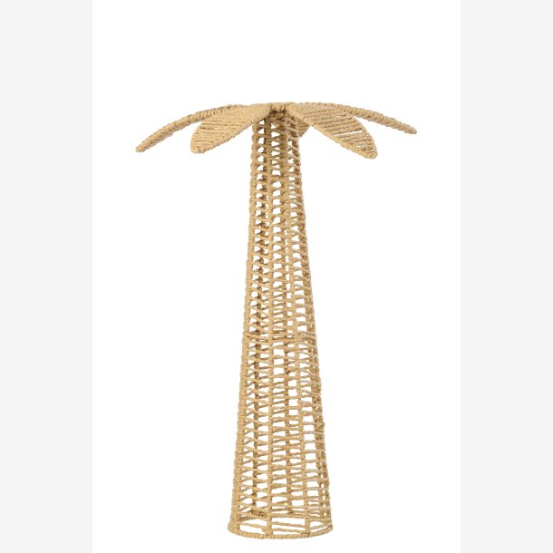 J-Line - Palmetr� Papir/metal Naturlig 16x16x62cm.