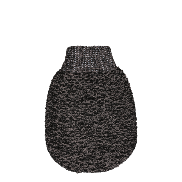 Chic Antique - ternel Badehandske Polyester, Bambus L: 21 B: 13,5 cm. Sort