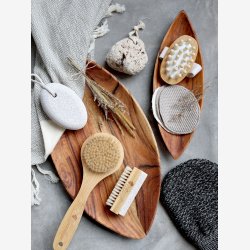 Chic Antique - ternel Badehandske Polyester, Bambus L: 21 B: 13,5 cm. Sort