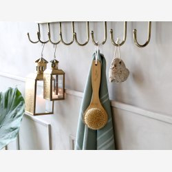 Chic Antique - ternel Badebrste Bomuld, Bambus, Naturhr H: 4 L: 28 B: 7 cm.