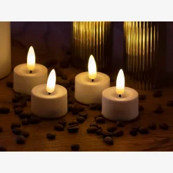 LED-lys Pakke 10 dele st m/3 bloklys, 4 fyrfadslys, 2 kronelys &amp; 1 fjernbetjening