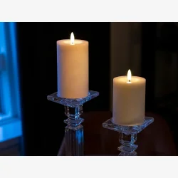 LED-lys Pakke 10 dele st m/3 bloklys, 4 fyrfadslys, 2 kronelys &amp; 1 fjernbetjening