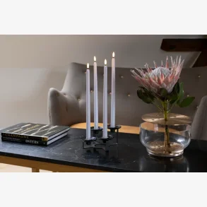 LED-lys Pakke 5 dele st m/4 kronelys & 1 fjernbetjening