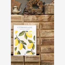 J-Line - L�rred m/Citroner 45x60 cm. - Leveres Assorteret 