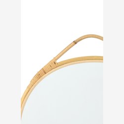 J-Line - Rundt V�gspejl Naturlig 39x44x2cm.