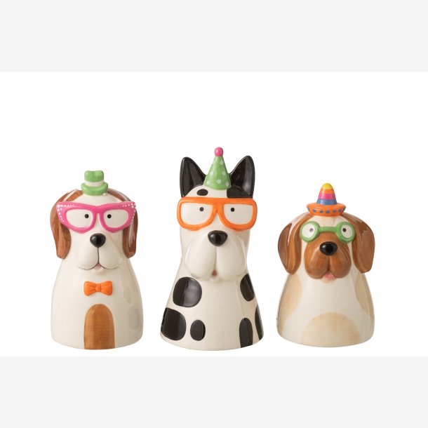 J-Line - Vase i hundeform Keramik 3 varianter 22,5x12,5cm