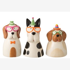 J-Line - Vase i hundeform Keramik 3 varianter 28,5x15cm