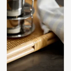 NORDAL - Figus Rattan Serveringsbakke Natur