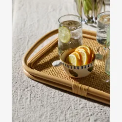 NORDAL - Figus Rattan Serveringsbakke Natur