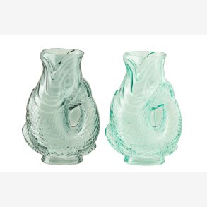 J-Line - Vase Fisk Glas H: 24 cm. - Leveres Assorteret