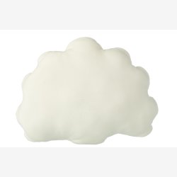 J-Line - B�rnepude Polyester Hvid 37x30x15cm.