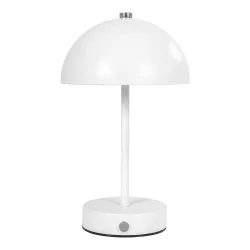 LED Genopladelig Bordlampe Hvid/Stl H: 25 cm. 