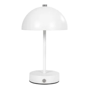 LED Genopladelig Bordlampe Hvid/Stl H: 25 cm. 
