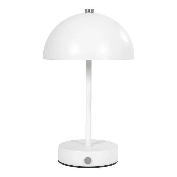 LED Genopladelig Bordlampe Hvid/Stl H: 25 cm. 