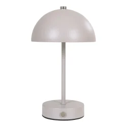 LED Genopladelig Bordlampe Sand/Stl H: 25 cm. 