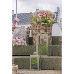 Lanterne Metal/Glas Grn - Flere Strrelser