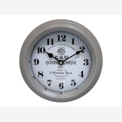 Chic Antique - Vgur m/tekst glas/jern Latte : 22 D: 7 cm. 