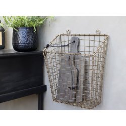 Chic Antique - Fil de fer Kurv til vg H33/L28/B16cm 