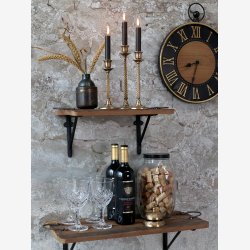 Chic Antique - Hyldekngt Jern Antik Sort H: 19,5 L: 4,8 B: 27 cm.