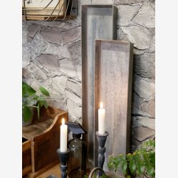 Chic Antique - Aflangt Fad Jern m/zinkbelgning - Flere Strrelser